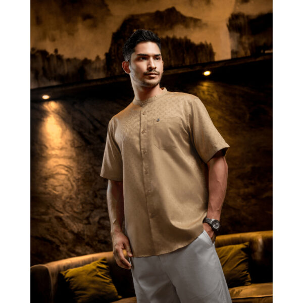 AS SAFWA Baju Kemeja Koko Kemko KM80 S/S - ZAMEER Lengan Pendek